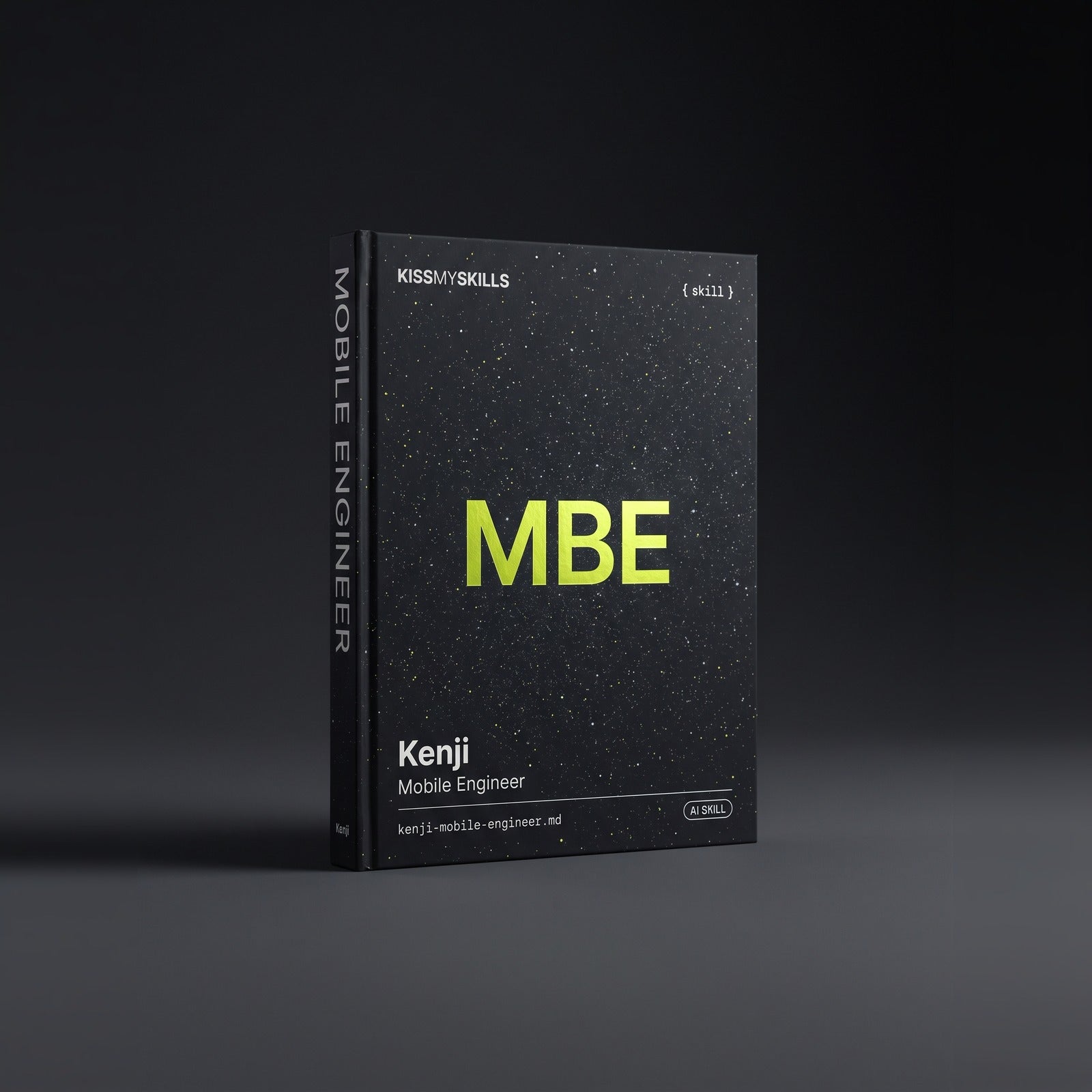 Mobile Engineer Claude skill by KissMySkills, hardcover volume cover
