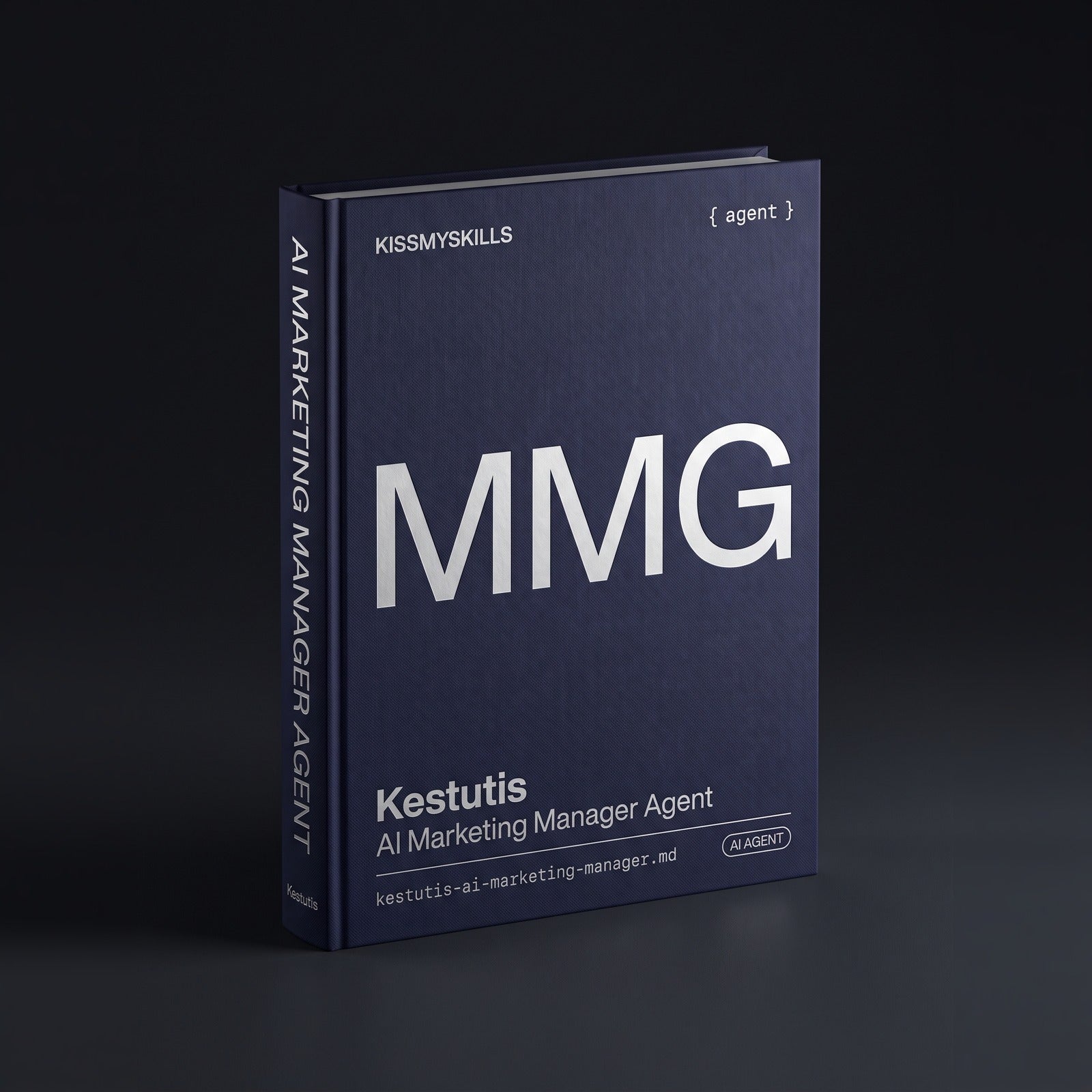 Marketing Manager Claude agent by KissMySkills, hardcover volume cover