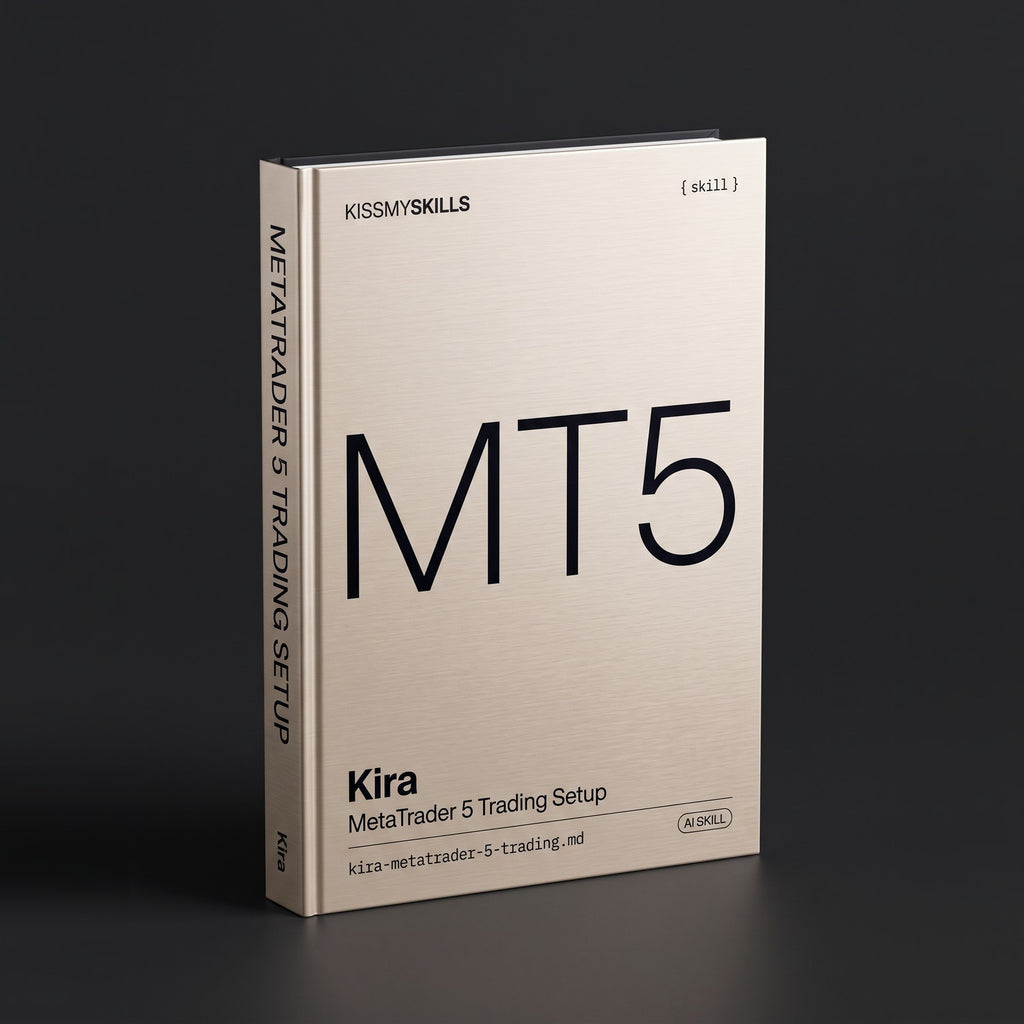 MetaTrader 5 Trading Setup Claude skill by KissMySkills, hardcover volume cover