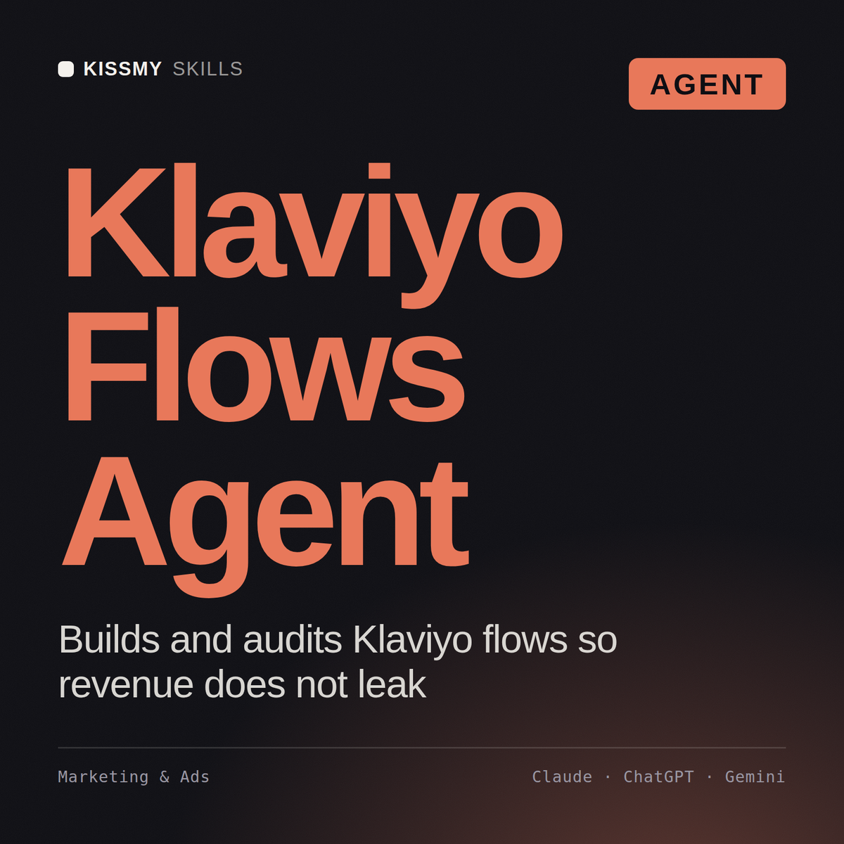 Klaviyo Flows Agent AI agent by KissMySkills, cover