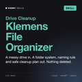 Klemens - Digital File & Folder Organizer AI skill by KissMySkills, cover