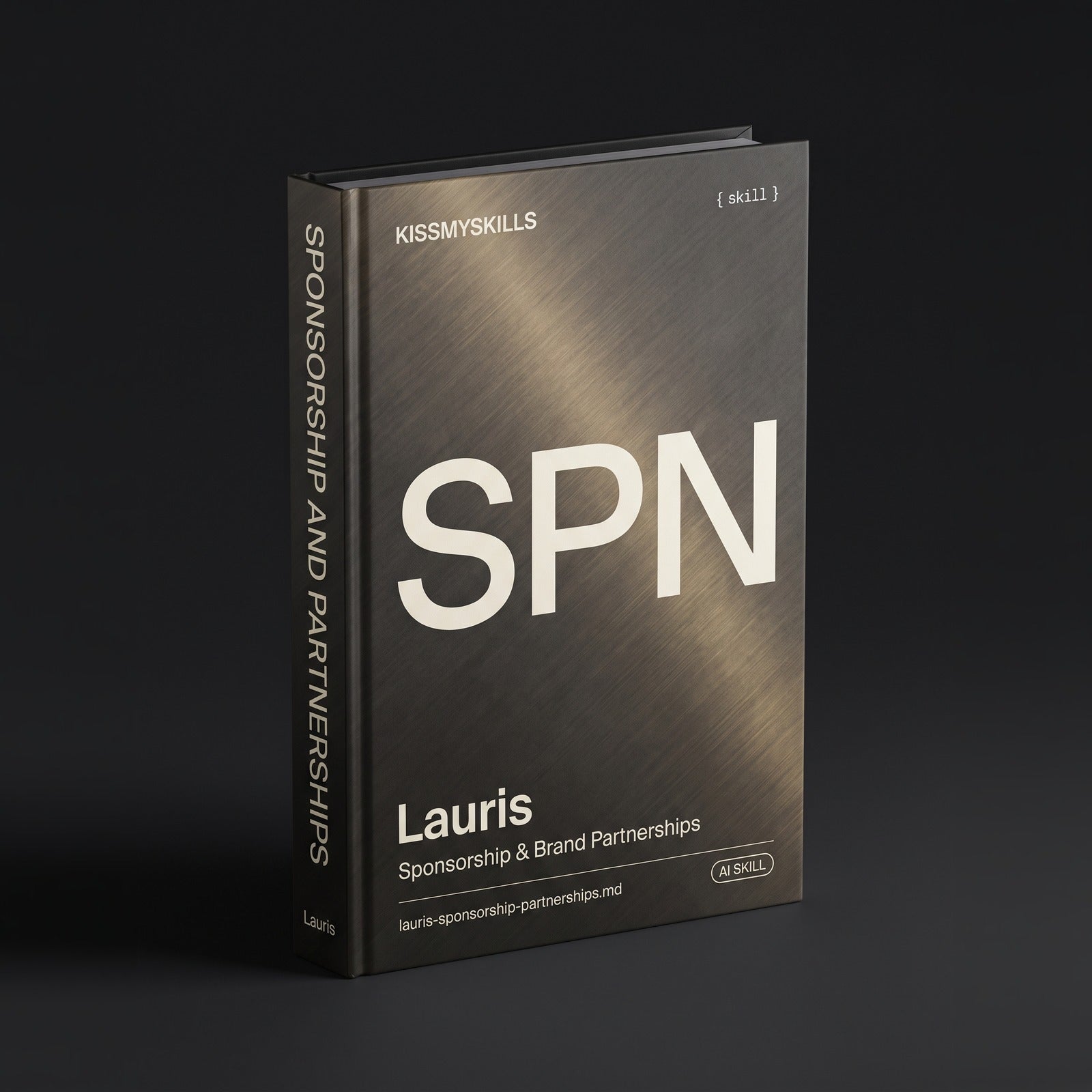 Sponsorship & Brand Partnerships Manager Claude skill by KissMySkills, hardcover volume cover