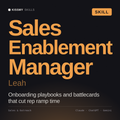 Sales Enablement Manager, Leah AI skill by KissMySkills, cover