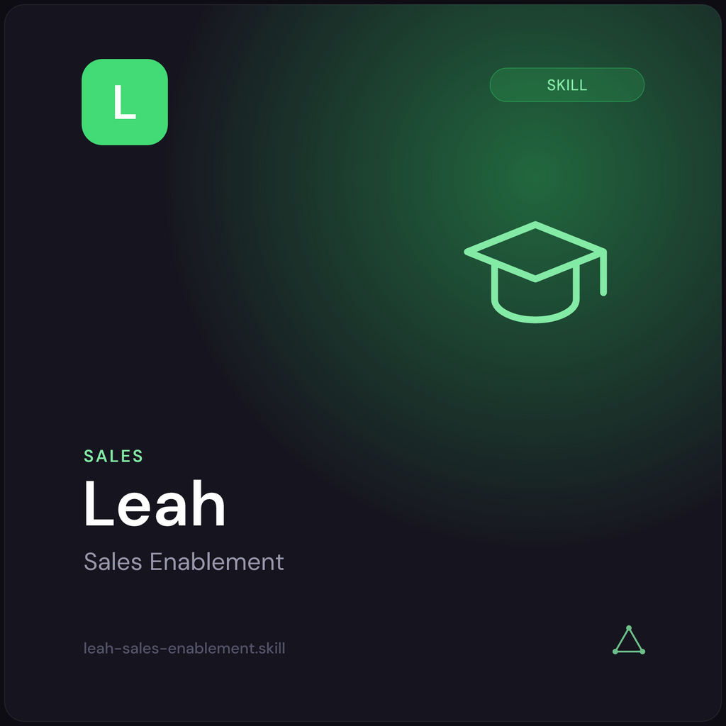 Leah — Sales Enablement AI Skill preview 3