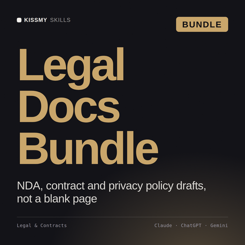 Legal Docs Bundle AI bundle by KissMySkills, cover