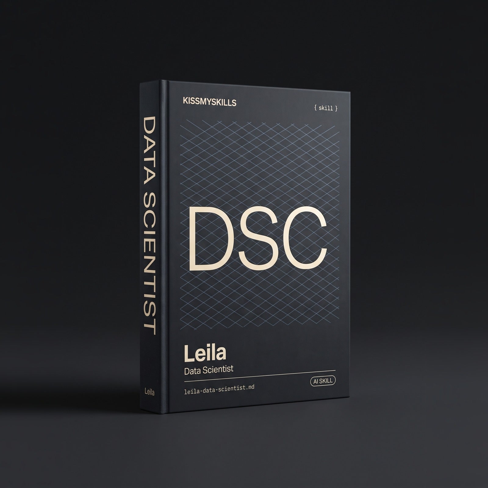 Data Scientist Claude skill by KissMySkills, hardcover volume cover