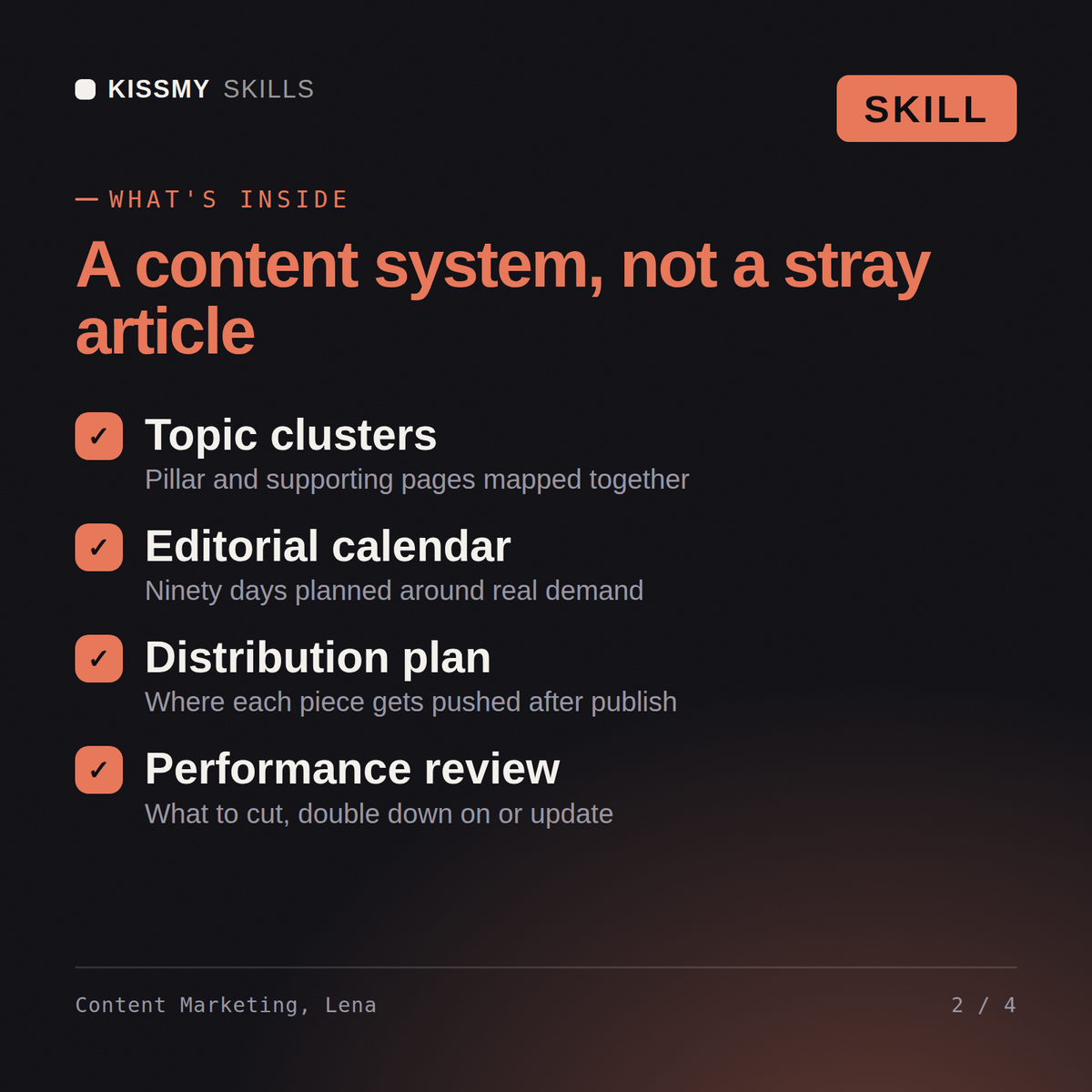 Lena - Content Marketing Manager AI Skill