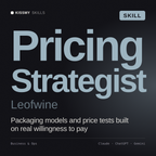 Pricing Strategist, Leofwine AI skill by KissMySkills, cover