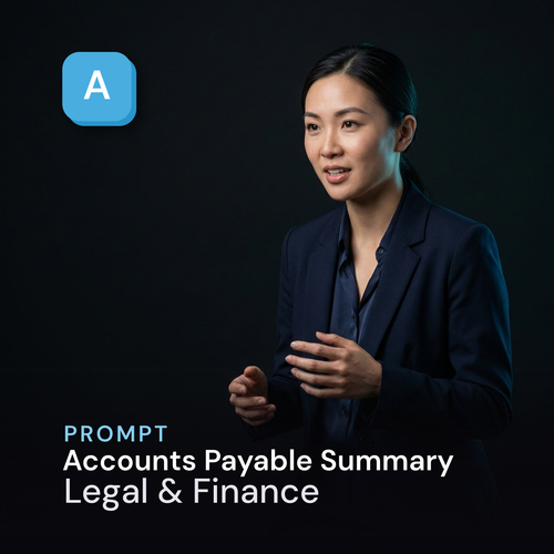 Accounts Payable Summary — Legal & Finance Prompt