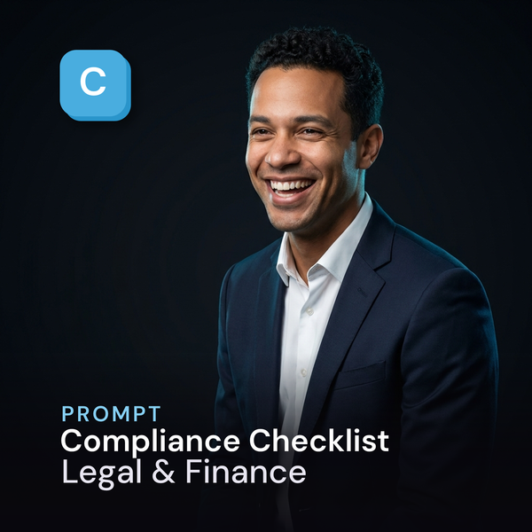 Compliance Checklist — Legal & Finance Prompt