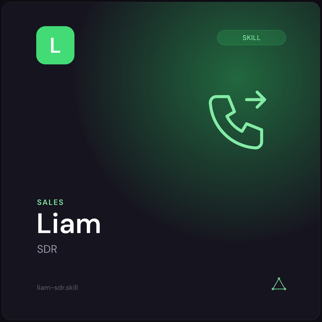Liam — SDR AI Skill preview 3