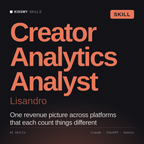 Creator Analytics Analyst, Lisandro AI skill by KissMySkills, cover