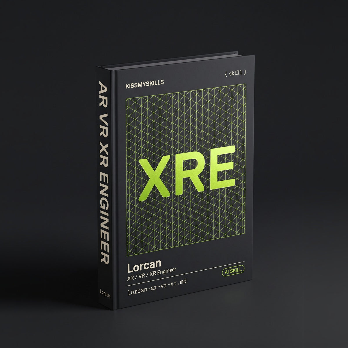 AR / VR / XR Engineer Claude skill by KissMySkills, hardcover volume cover