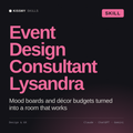 Event Design Consultant, Lysandra AI skill by KissMySkills, cover
