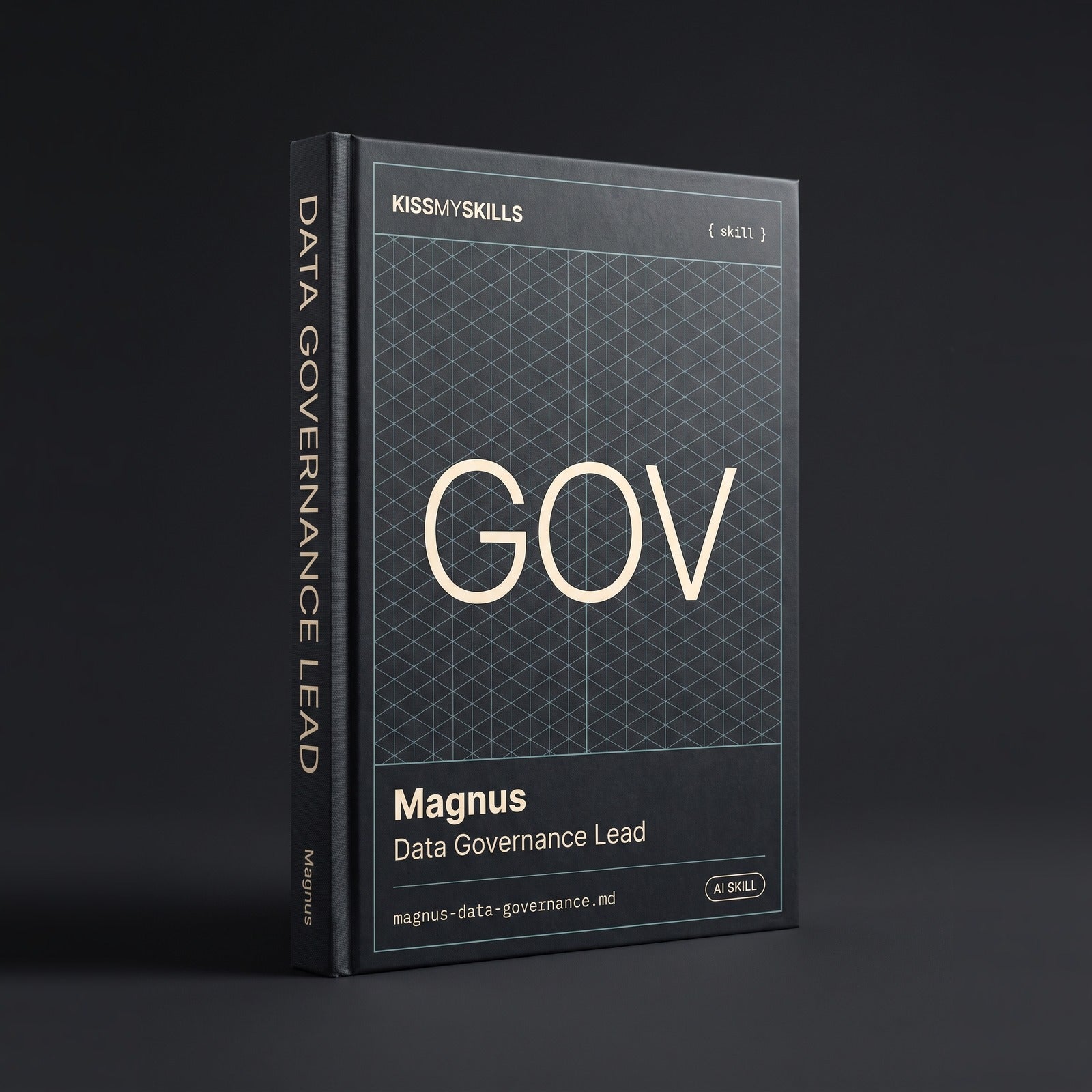 Data Governance Lead Claude skill by KissMySkills, hardcover volume cover