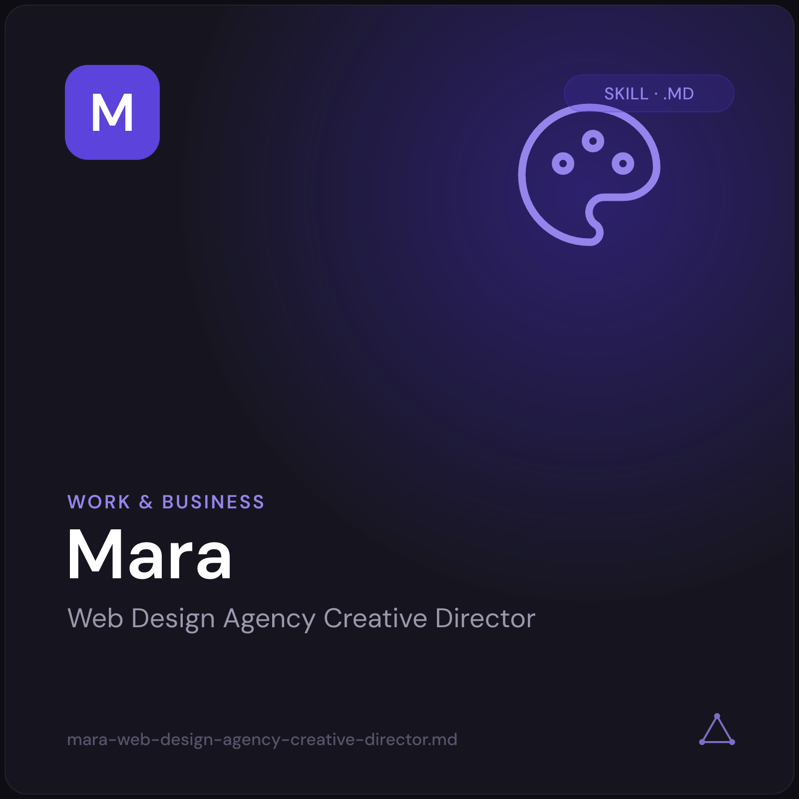 Mara — Web Design Agency Creative Director AI Skill cover
