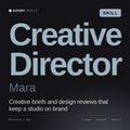 Creative Director, Mara AI skill by KissMySkills, cover