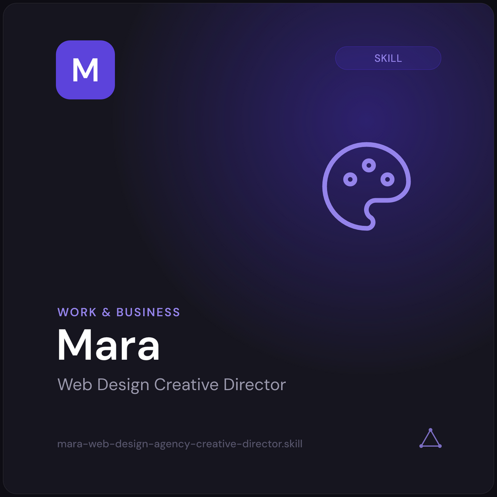 Mara — Web Design Agency Creative Director AI Skill preview 4