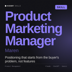 Product Marketing Manager, Maren AI skill by KissMySkills, cover