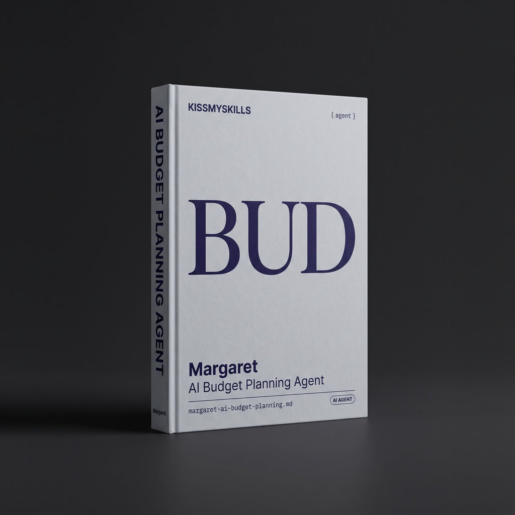 Budget Planning Claude agent by KissMySkills, hardcover volume cover