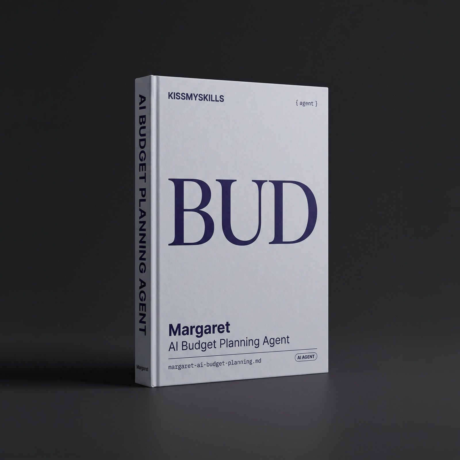 Budget Planning Claude agent by KissMySkills, hardcover volume cover