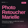 Photo Retoucher, Marielle AI skill by KissMySkills, cover