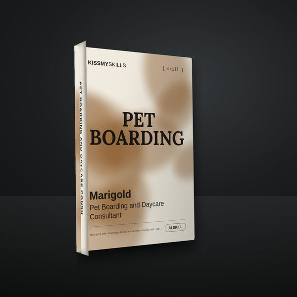 Marigold - Pet Boarding and Daycare Consultant AI Skill cover
