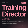 Training Director, Camila AI skill by KissMySkills, cover