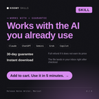 The Release Notes Writer, Marisol AI skill works with Claude, ChatGPT, Gemini and any AI chat, 30-day money-back guarantee