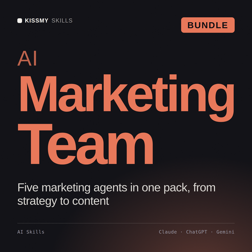AI Marketing Team AI bundle by KissMySkills, cover