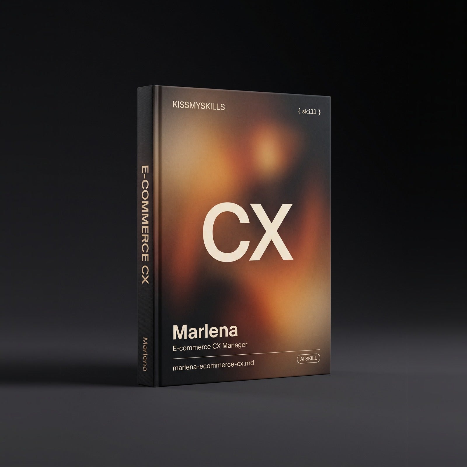 E-commerce CX Manager Claude skill by KissMySkills, hardcover volume cover