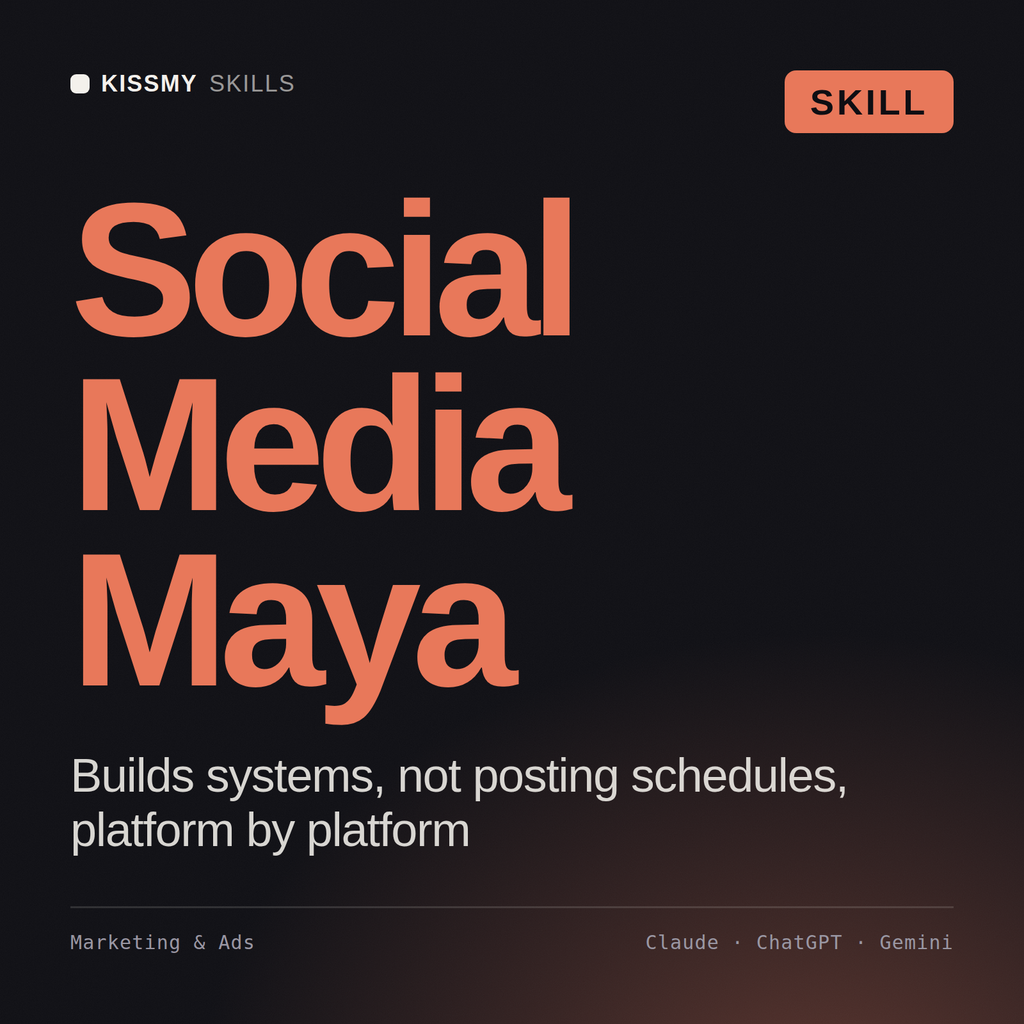 Maya - Social Media Manager AI Skill