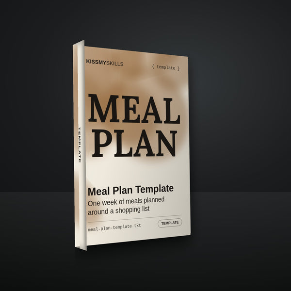 Meal Plan Template cover