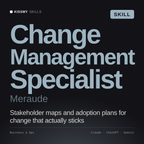 Change Management Specialist, Meraude AI skill by KissMySkills, cover