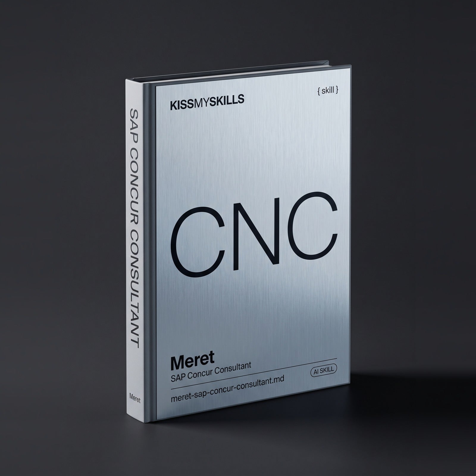 Meret - SAP Concur Consultant Claude skill by KissMySkills, hardcover volume cover