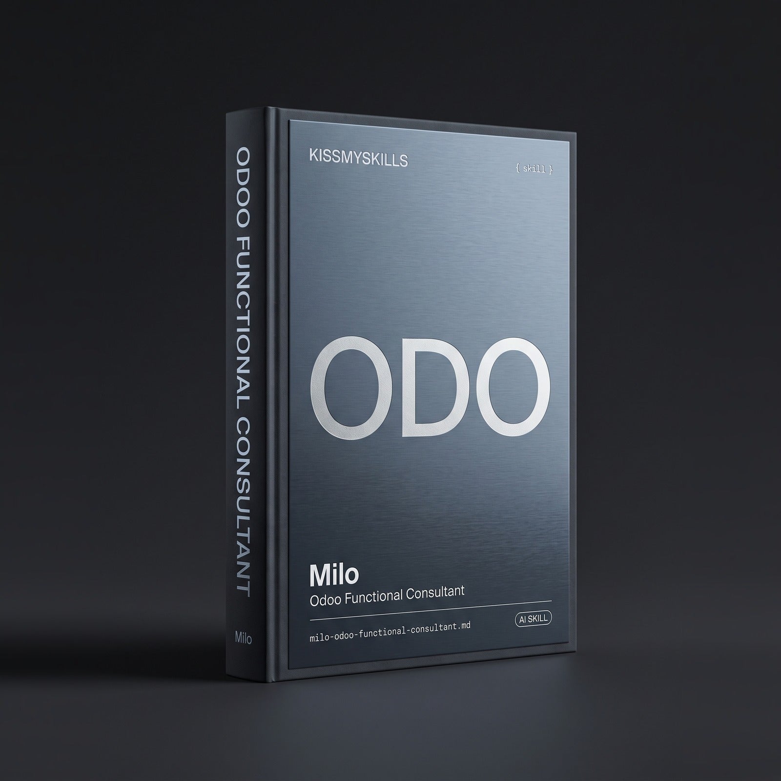 Odoo Functional Consultant Claude skill by KissMySkills, hardcover volume cover