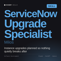 ServiceNow Upgrade Specialist, Milos AI skill by KissMySkills, cover