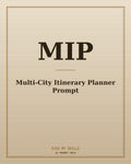 Multi-City Itinerary Planner prompt for Claude by KissMySkills, brushed cover