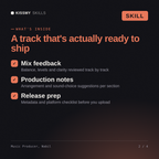 What's inside the Music Producer, Nabil AI skill: Mix feedback, Production notes, Release prep