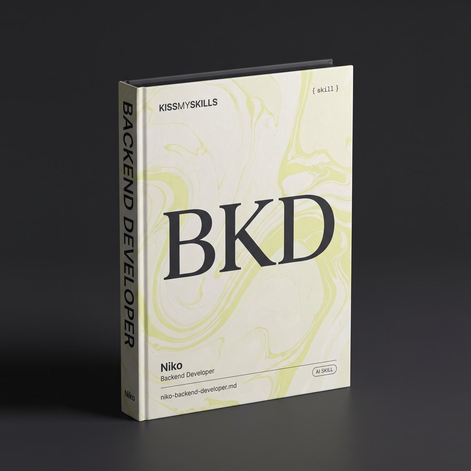 Backend Developer Claude skill by KissMySkills, hardcover volume cover