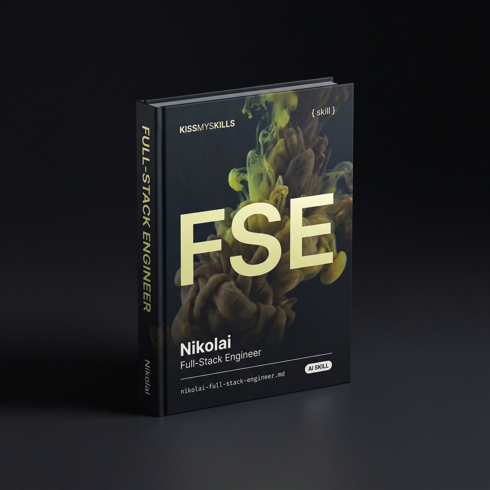 Full-Stack Engineer Claude skill by KissMySkills, hardcover volume cover