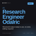 AI Research Engineer, Odalric AI skill by KissMySkills, cover