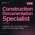 Construction Documentation Specialist, Odalys AI skill by KissMySkills, cover