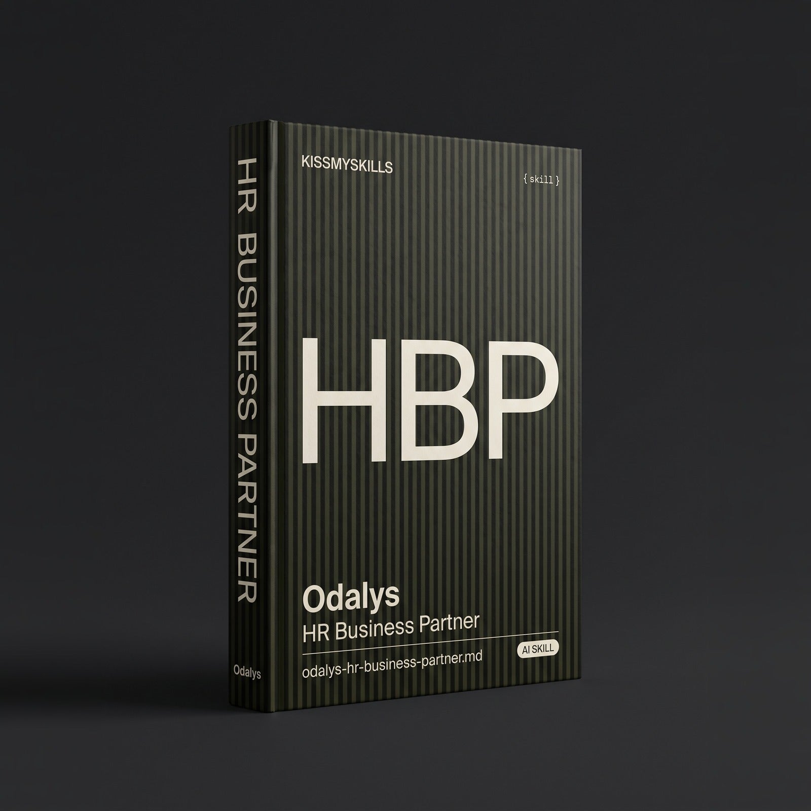 HR Business Partner Claude skill by KissMySkills, hardcover volume cover