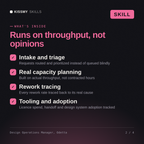 What's inside the Design Operations Manager, Odetta AI skill: Intake and triage, Real capacity planning, Rework tracing, Tooling and adoption