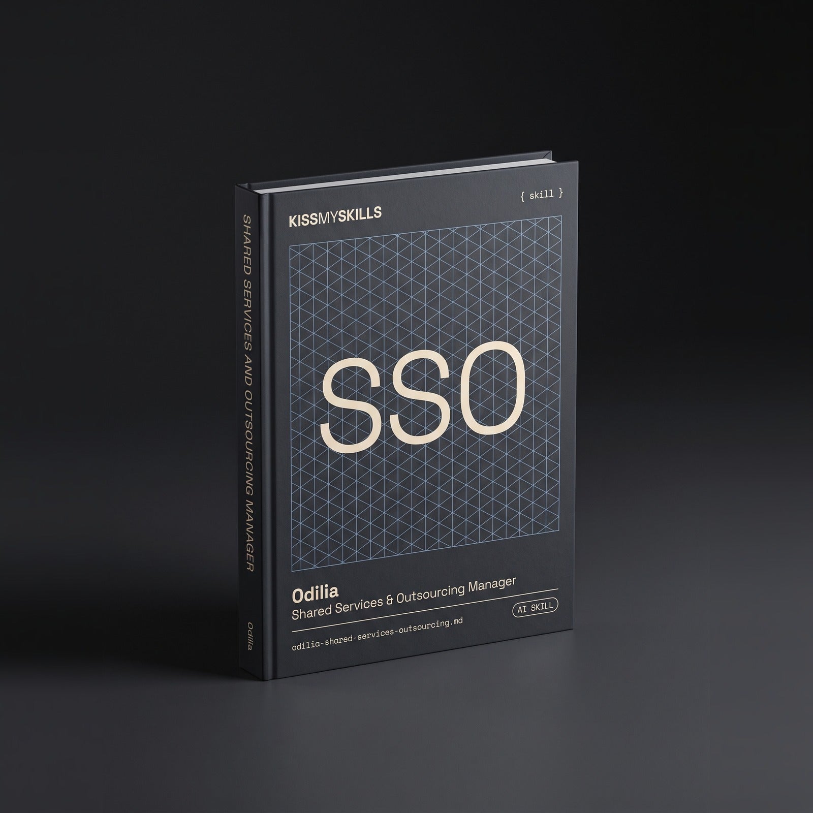Shared Services & Outsourcing Manager Claude skill by KissMySkills, hardcover volume cover