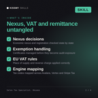 What's inside the Sales Tax Specialist, Oksana AI skill: Nexus decisions, Exemption handling, EU VAT rules, Engine mapping
