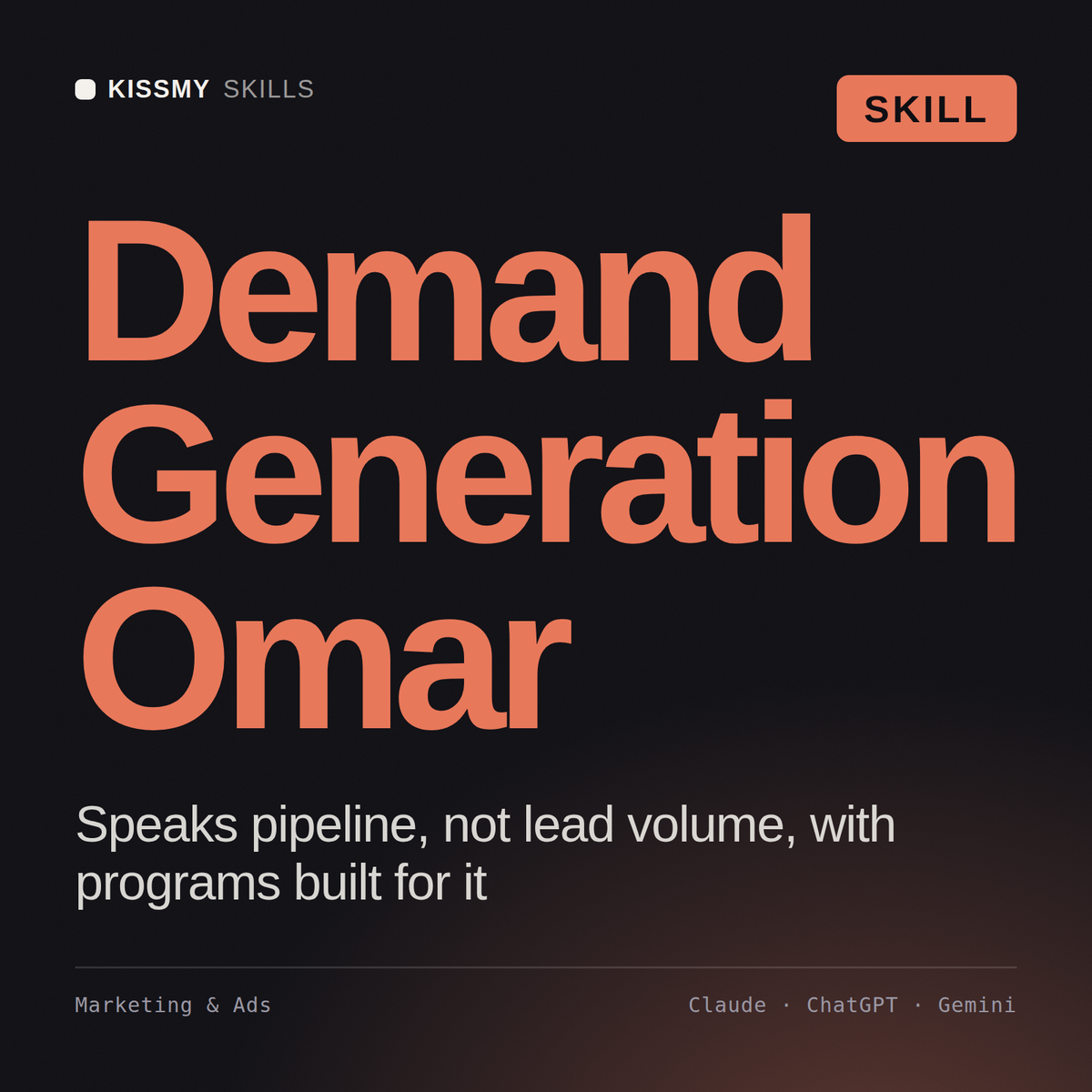 Omar - B2B Demand Generation Specialist AI Skill