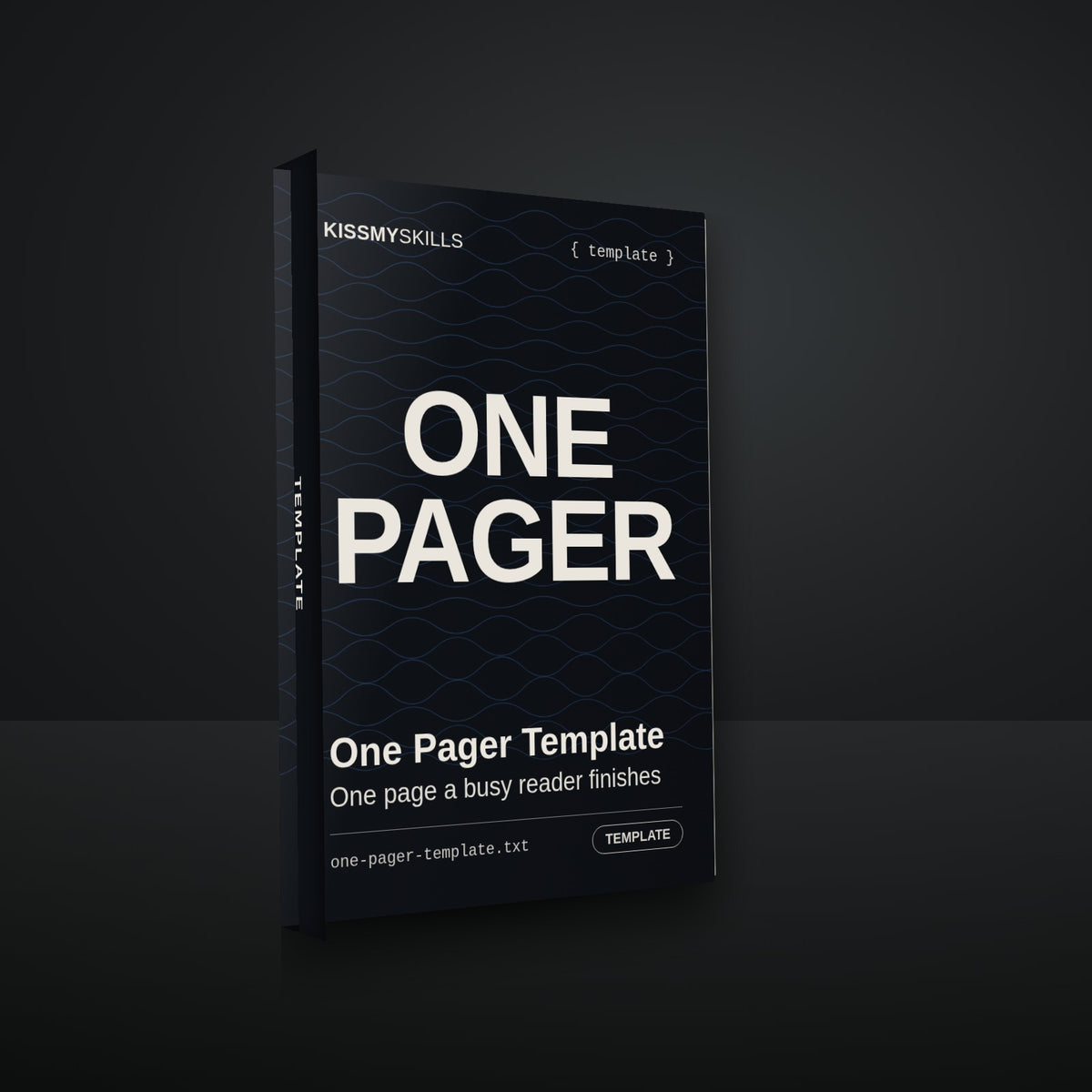 One Pager Template cover