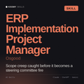 ERP Implementation Project Manager, Osgood AI skill by KissMySkills, cover